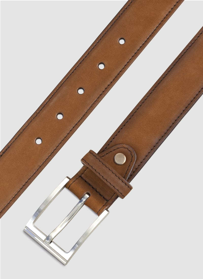 Language Shoes-Men-Ray Belt-Premium Leather-Tan Colour-Belt