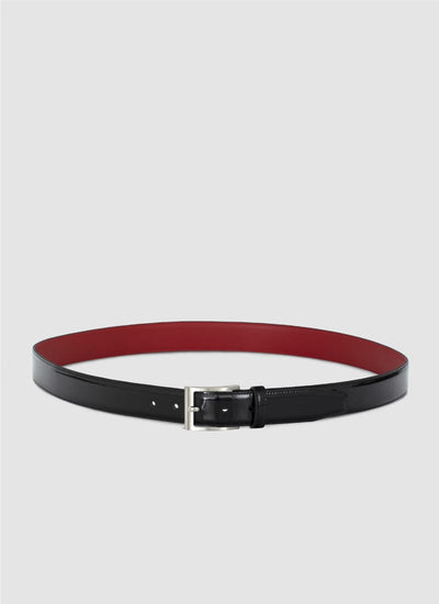 Language Shoes-Men-Plimpton Belt-Premium Leather-Black Colour-Belt