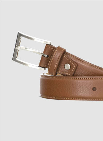Language Shoes-Men-Travis Belt-Premium Leather-Tan Colour-Belt