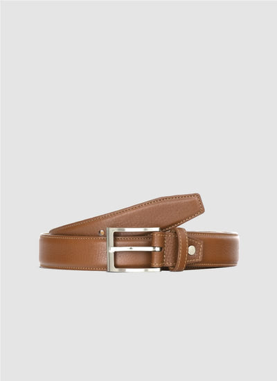 Language Shoes-Men-Travis Belt-Premium Leather-Tan Colour-Belt