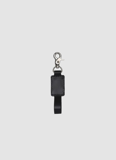 Language Shoes-Men-West Key Chain with Dog Hook-Premium Leather-Black Colour-Leather Accessories