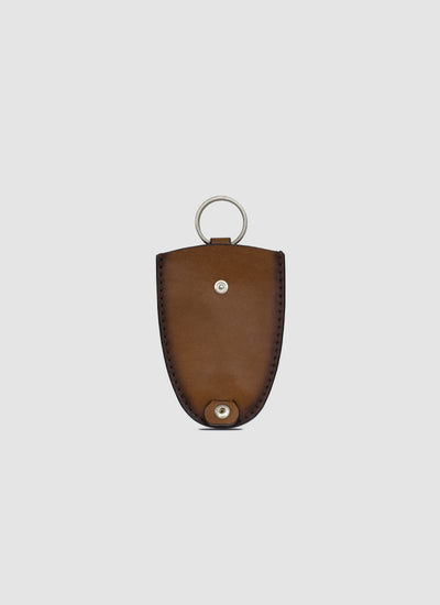 Language Shoes-Men-Conner Key Chain with Ring-Premium Leather-Tan Colour-Leather Accessories
