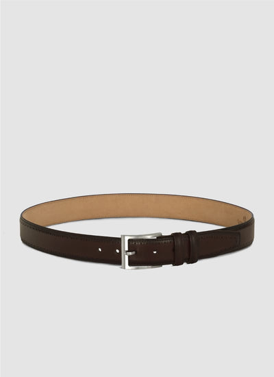 Language Shoes-Men-Roger Belt-Premium Leather-Brown Colour-Belt