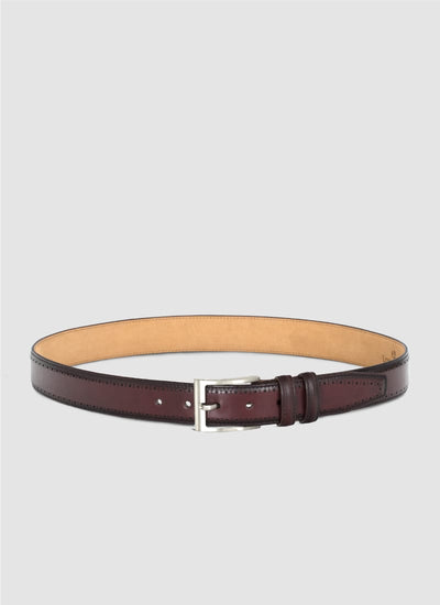 Language Shoes-Men-Roger Belt-Premium Leather-Burgundy Colour-Belt