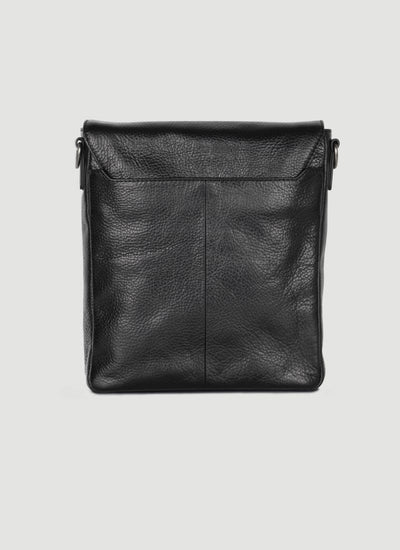 Language Shoes-Men-Seth Cross Body-Premium Leather-Black Colour-Leather Accessories