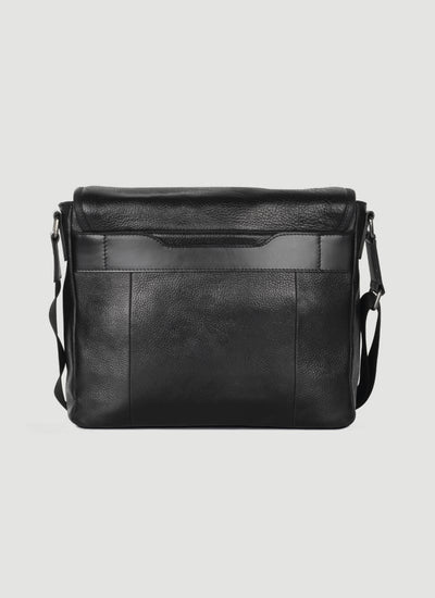 Language Shoes-Men-Daniel Messenger Bag-Premium Leather-Black Colour-Leather Accessories