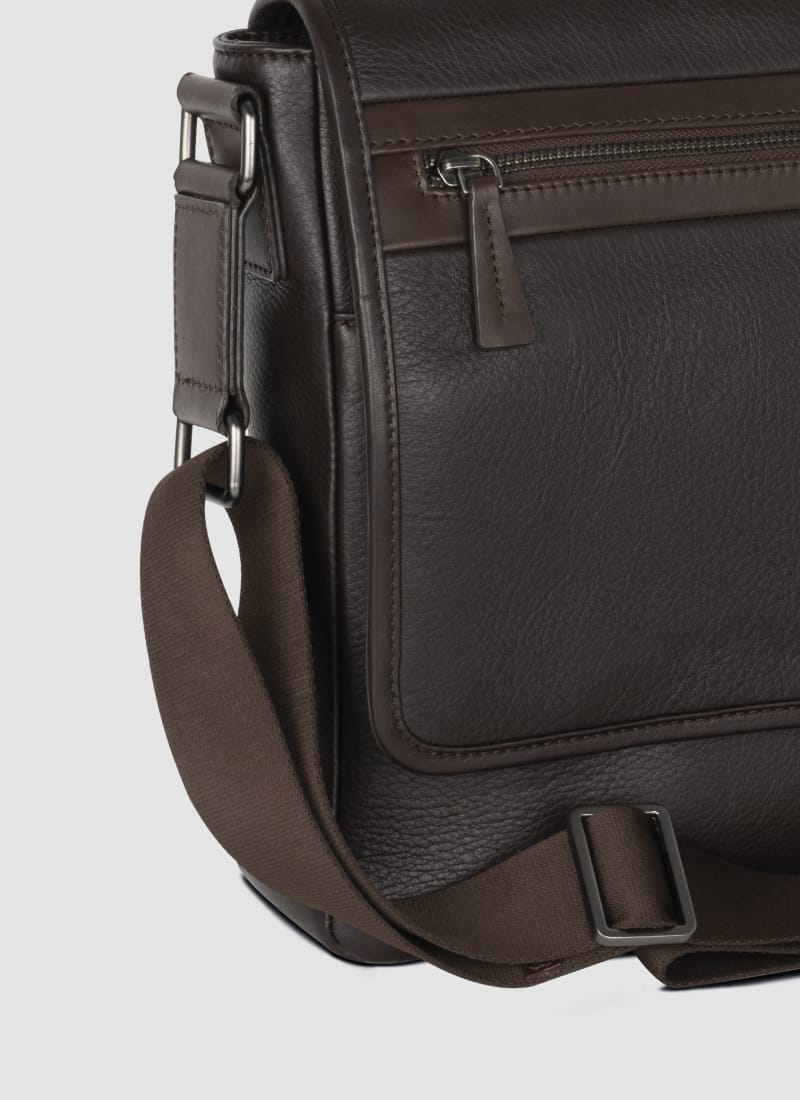 Language Shoes-Men-Daniel Messenger Bag-Premium Leather-Brown Colour-Leather Accessories