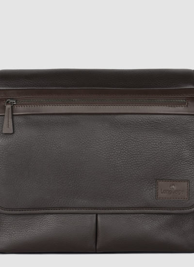 Language Shoes-Men-Daniel Messenger Bag-Premium Leather-Brown Colour-Leather Accessories