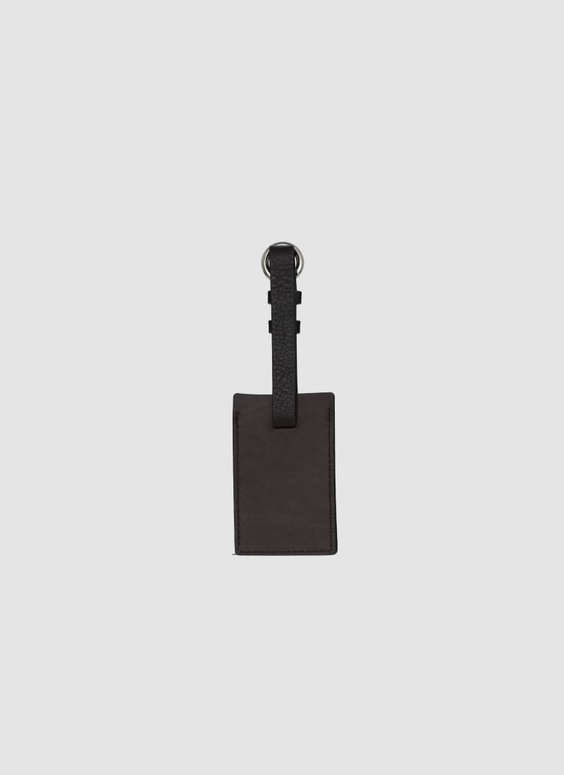 Language Shoes-Men-Nate Luggage Tag-Premium Leather-Brown Colour-Leather Accessories