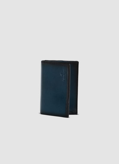 Language Shoes-Men-Otis Card Holder-Premium Leather-Navy Colour-Leather Accessories