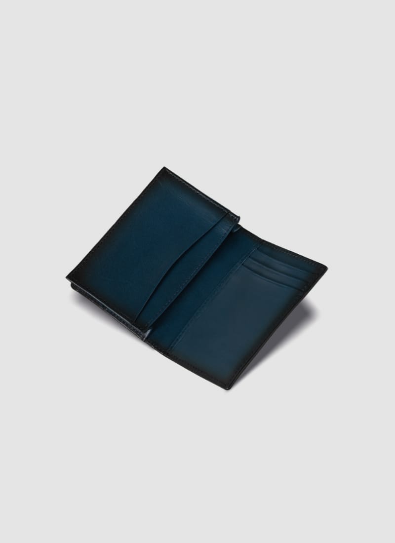 Language Shoes-Men-Otis Card Holder-Premium Leather-Navy Colour-Leather Accessories