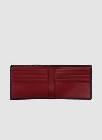 Language Shoes-Men-Ian Slimfold Wallet-Premium Leather-Red Colour-Leather Accessories