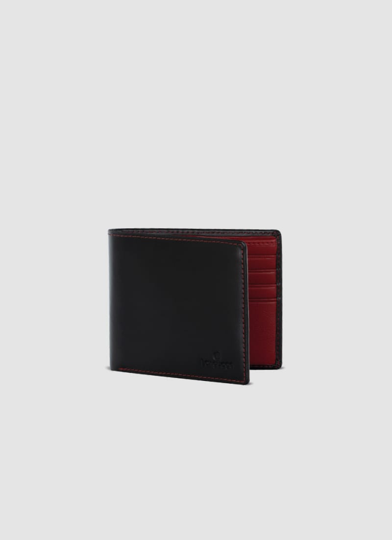 Language Shoes-Men-Ian Slimfold Wallet-Premium Leather-Red Colour-Leather Accessories