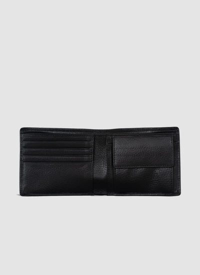 Language Shoes-Men-Juan Milled Coin Wallet-Premium Leather-Black Colour-Leather Accessories