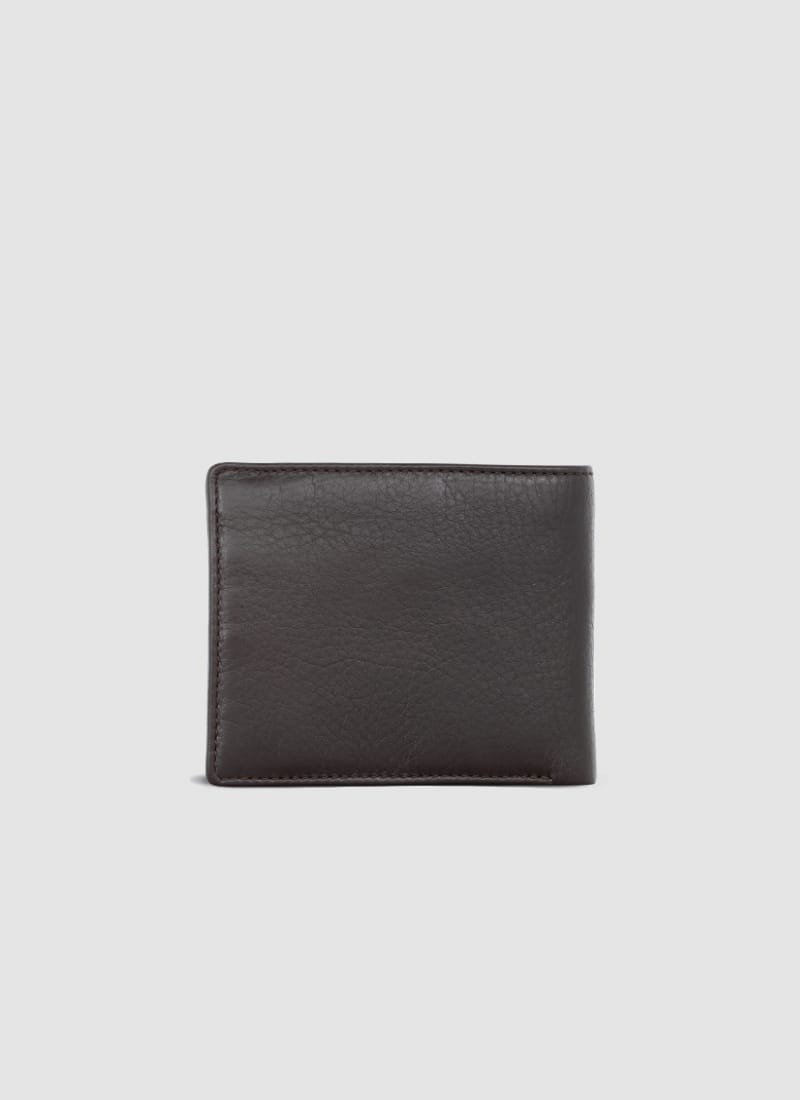 Language Shoes-Men-Juan Milled Coin Wallet-Premium Leather-Brown Colour-Leather Accessories