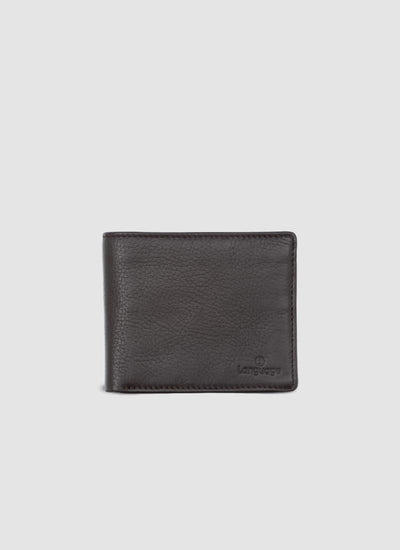 Language Shoes-Men-Juan Milled Coin Wallet-Premium Leather-Brown Colour-Leather Accessories