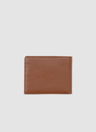 Language Shoes-Men-Dean Bi-fold Wallet-Premium Leather-Tan Colour-Leather Accessories