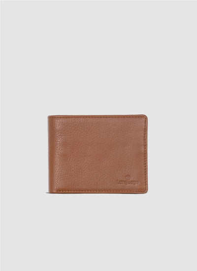 Language Shoes-Men-Dean Bi-fold Wallet-Premium Leather-Tan Colour-Leather Accessories