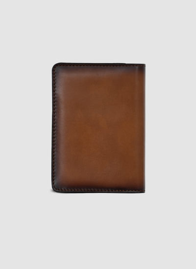 Language Shoes-Men-Pharrel Passport Holder-Premium Leather-Tan Colour-Leather Accessories