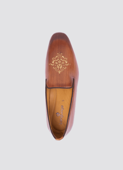 Language Shoes-Men-Shaan Loafer-Premium Leather-Tan Colour-Formal Shoe-2