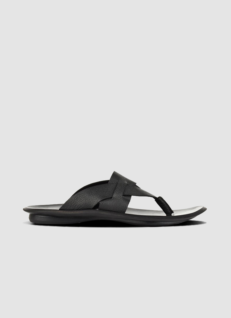 Language Shoes-Men-Maven Sandal-Premium Leather-Black Colour-Sandal