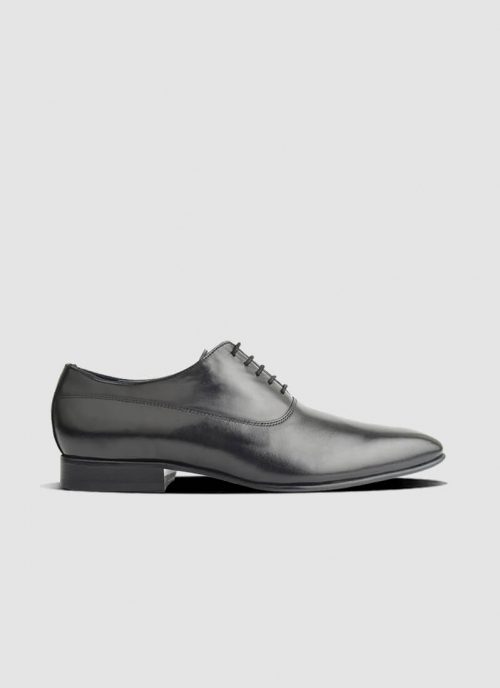 Language Shoes-Men-Scott Oxford-Premium Leather-Black Colour-Formal Shoe