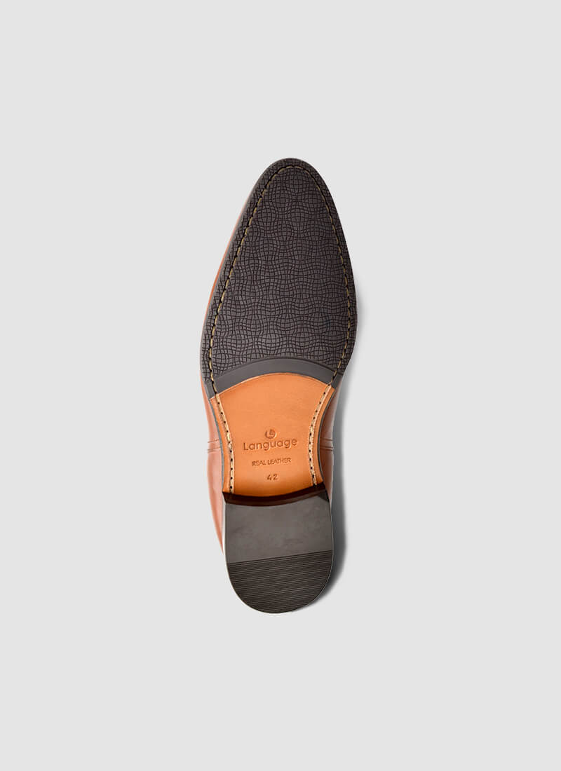 Language Shoes-Men-Nick Boot-Premium Leather-Tan Colour-Boot
