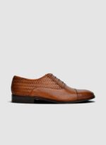 Language Shoes-Men-Del Oxford-Premium Leather-Tan Colour-Formal Shoe