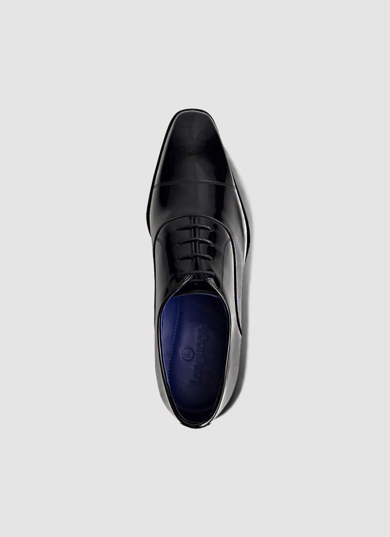 Language Shoes-Men-Oliver Oxford-Premium Leather-Black Colour-Formal Shoe