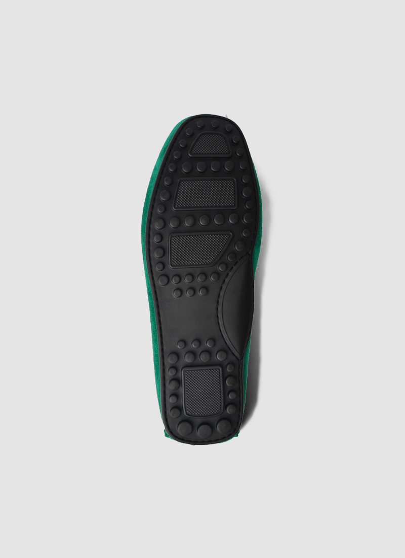 Language Shoes-Men-Alfred Driver-Premium Leather-Green Colour-Casual Shoe