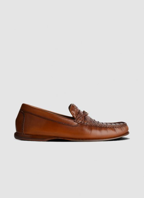 Language Shoes-Men-Aust Moccasin-Premium Leather-Tan Colour-Formal Shoe