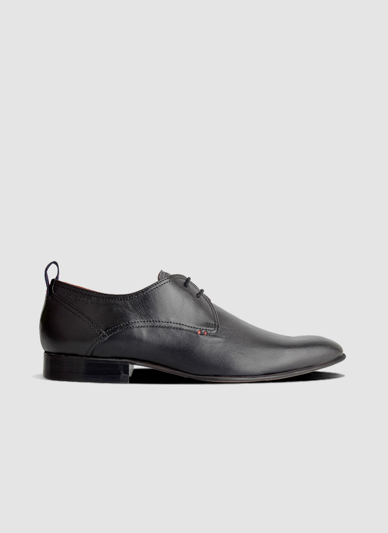 Language Shoes-Men-Kant Derby-Premium Leather-Black Colour-Formal Shoe