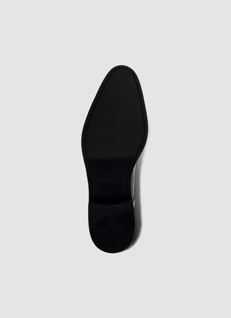 Language Shoes-Men-Sigils Monk-Premium Leather-Black Colour-Formal Shoe
