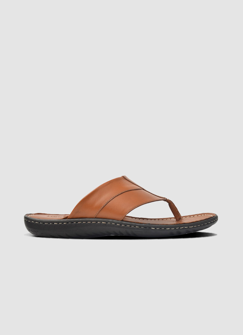 Language Shoes-Men-Zoe Sandal-Premium Leather-Tan Colour-Sandal