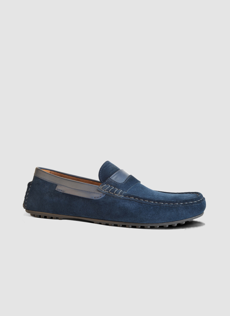 Language Shoes-Men-Kaoli Driver-Premium Leather-Navy Colour-Casual Shoe