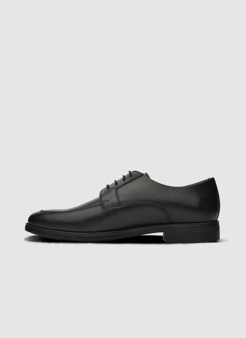 Language Shoes-Men-Jeremy Derby-Premium Leather-Black Colour-Formal Shoe