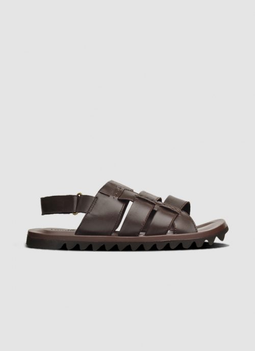 Language Shoes-Men-William Sandal-Premium Leather-Brown Colour-Sandal