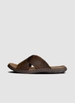Language Shoes-Men-Aron Sandal-Premium Leather-Brown Colour-Sandal