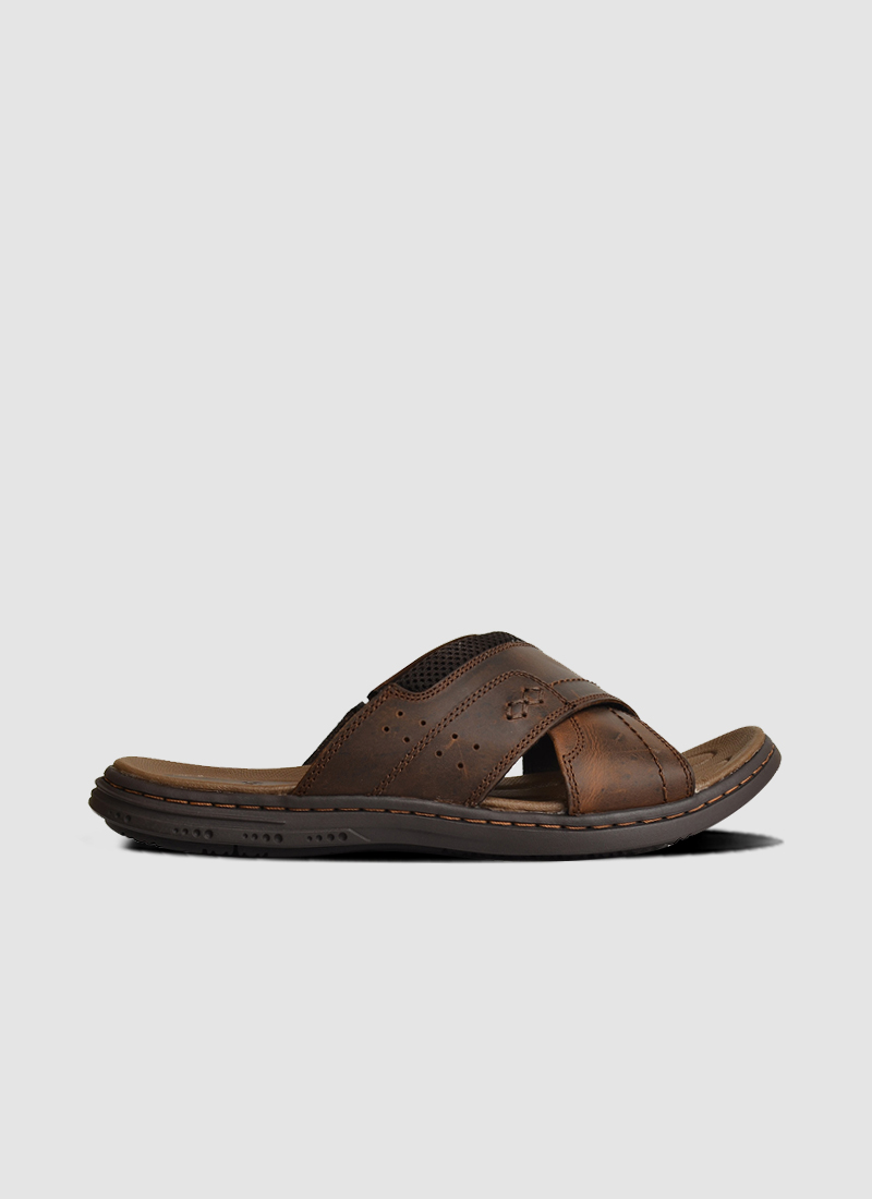 Language Shoes-Men-Aron Sandal-Premium Leather-Brown Colour-Sandal