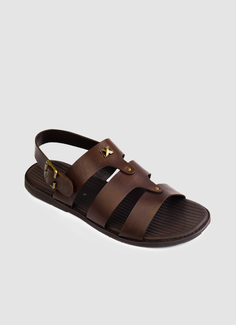 Language Shoes-Men-Ethan Sandal-Premium Leather-Brown Colour-Sandal