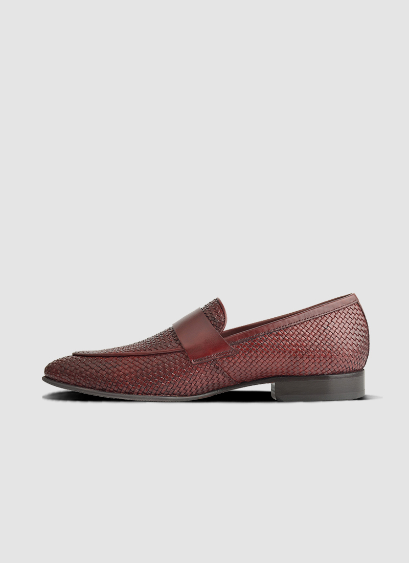 Language Shoes-Men-Muneh Loafer-Premium Leather-Wine Colour-Formal Shoe