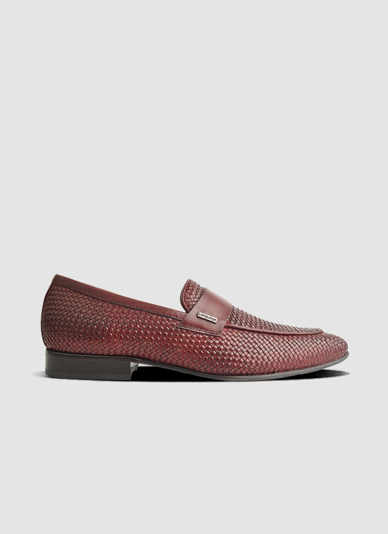 Language Shoes-Men-Muneh Loafer-Premium Leather-Wine Colour-Formal Shoe