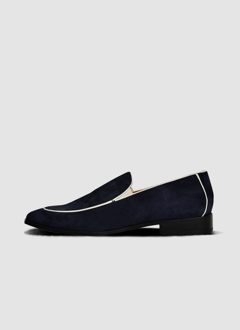 Language Shoes-Men-Adolf Loafer-Premium Leather-Navy Colour-Formal Shoe