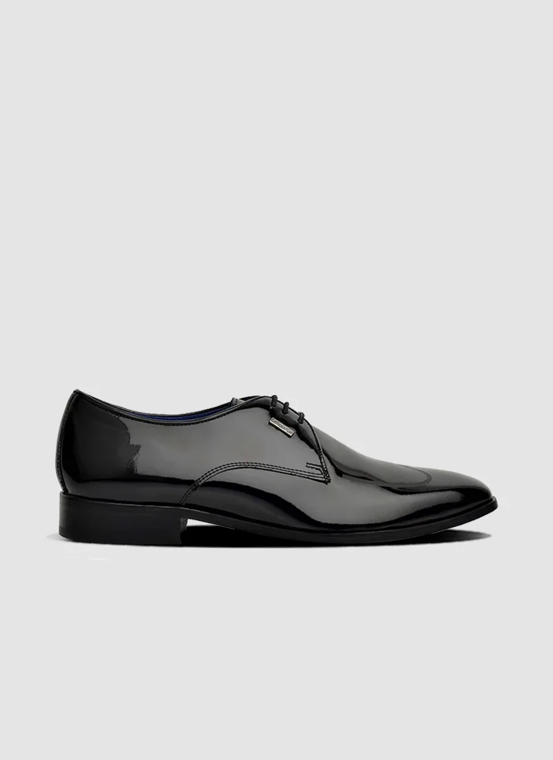 Language Shoes-Men-Zee Derby-Premium Leather-Black Colour-Formal Shoe