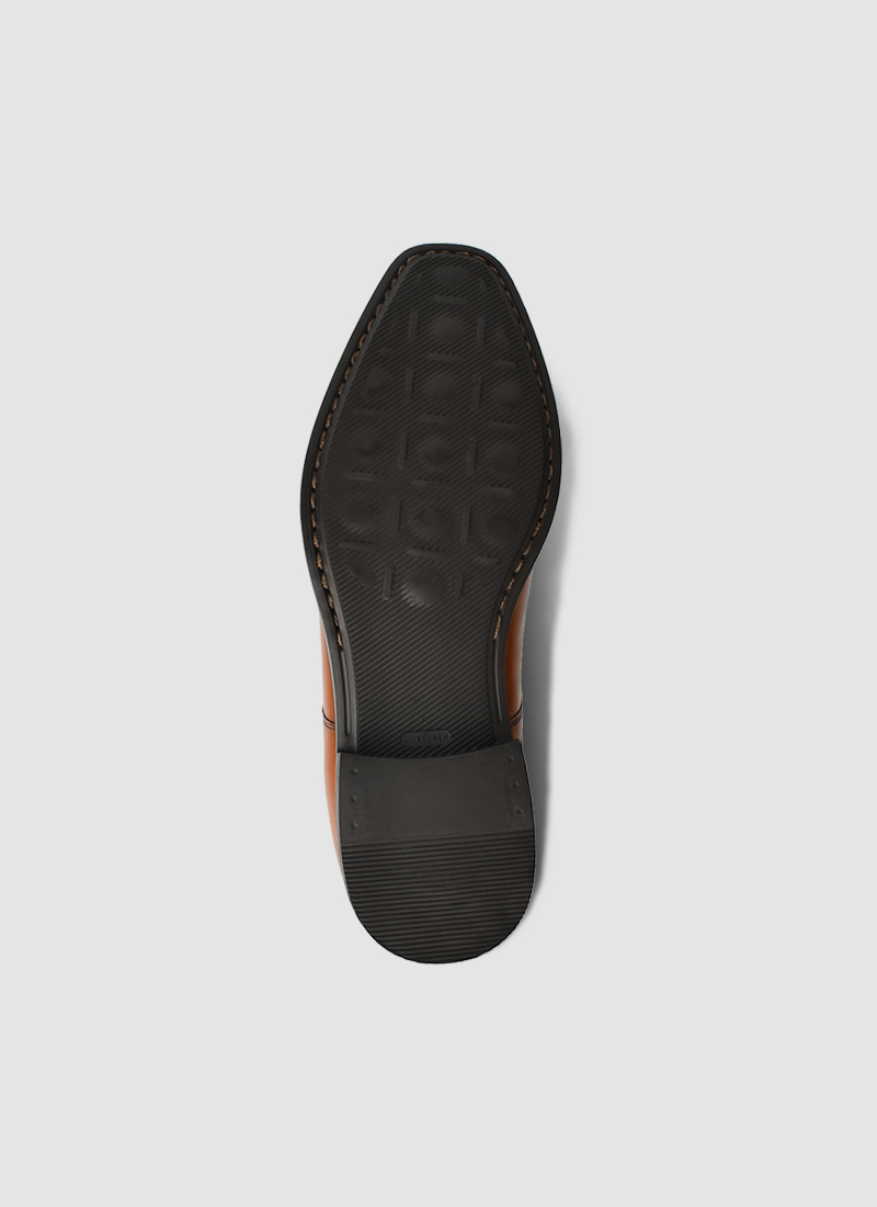 Language Shoes-Men-Rein Derby-Premium Leather-Tan Colour-Formal Shoe