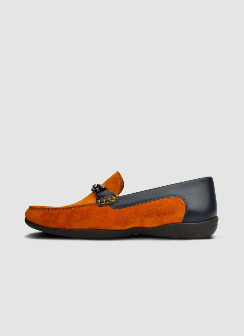 Language Shoes-Men-Watch Driver-Premium Leather-Tan Colour-Casual Shoe