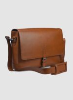 Language Shoes-Men-Mikkel Laptop Bag-Premium Leather-Tan Colour-Leather Accessories