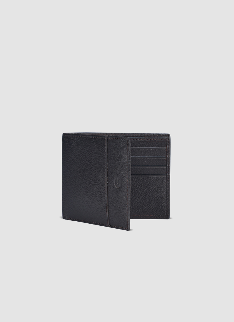 Language Shoes-Men-Maiz Bi-fold Wallet-Premium Leather-Brown Colour-Leather Accessories
