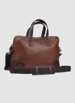 Language Shoes-Men-Bonzo Laptop Bag-Premium Leather-Brown Colour-Leather Accessories
