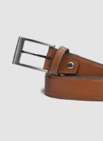Language Shoes-Men-Brik Belt-Premium Leather-Tan Colour-Belt